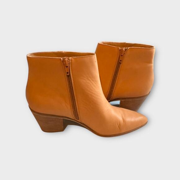 NEW Lucky Brand Tan Linnea 3 Leather Ankle Boots Women’s Size 10 (EU 40) - Picture 5 of 8